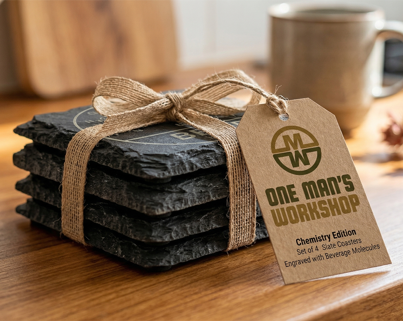 Slate Coaster: Chemistry Edition