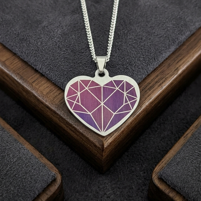 Stainless Steel Geometric Heart