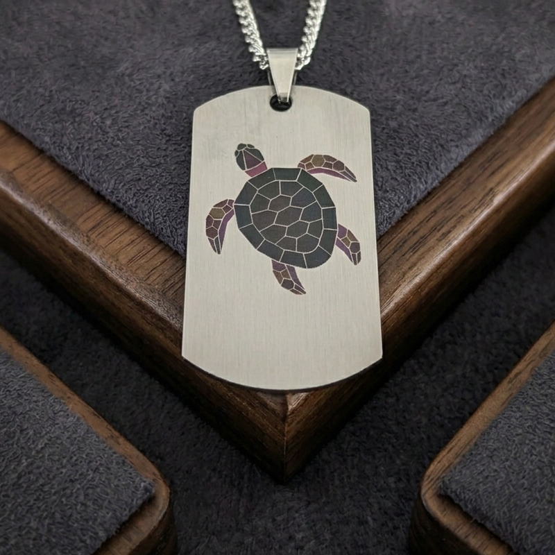 Stainless Steel Sea Turtle Pendant