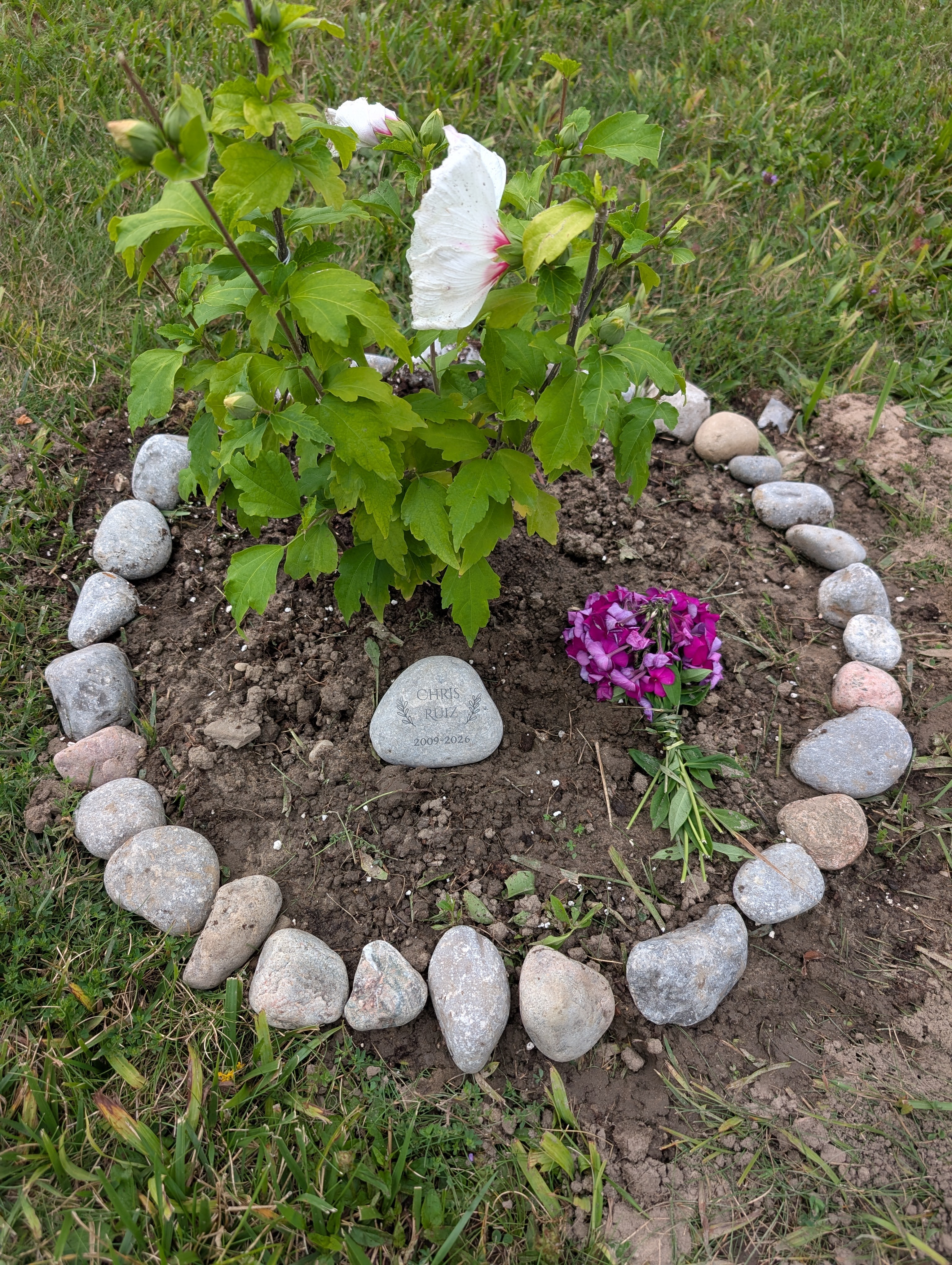 Pet Memorial Stones example
