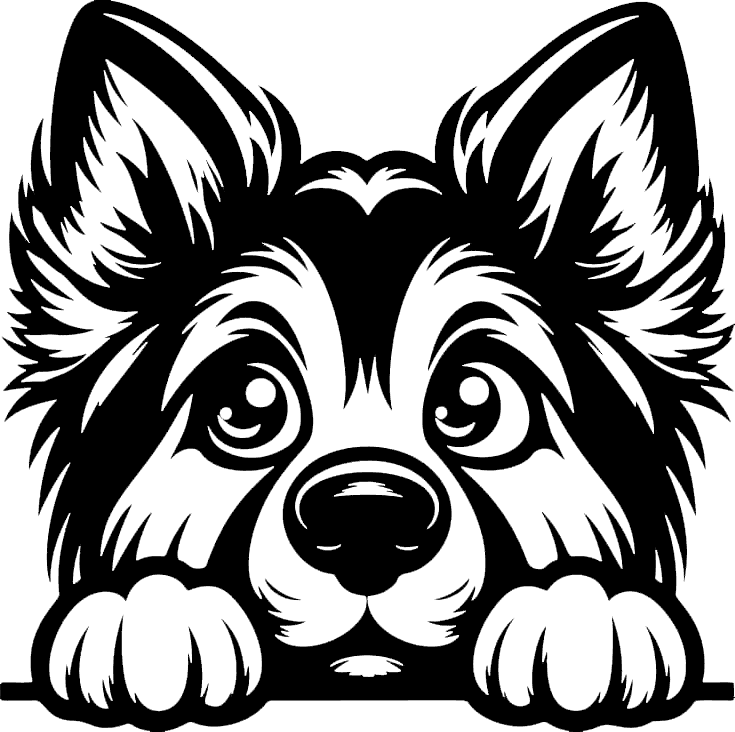 Clip-art design: puppy-ledge JPT-OD-F2-UV CB-SS-LTR-WD-CRK-LTHR DE