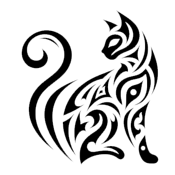 Clip-art design: tattoo-cat JPT-OD-F2-UV GR DE-LTE