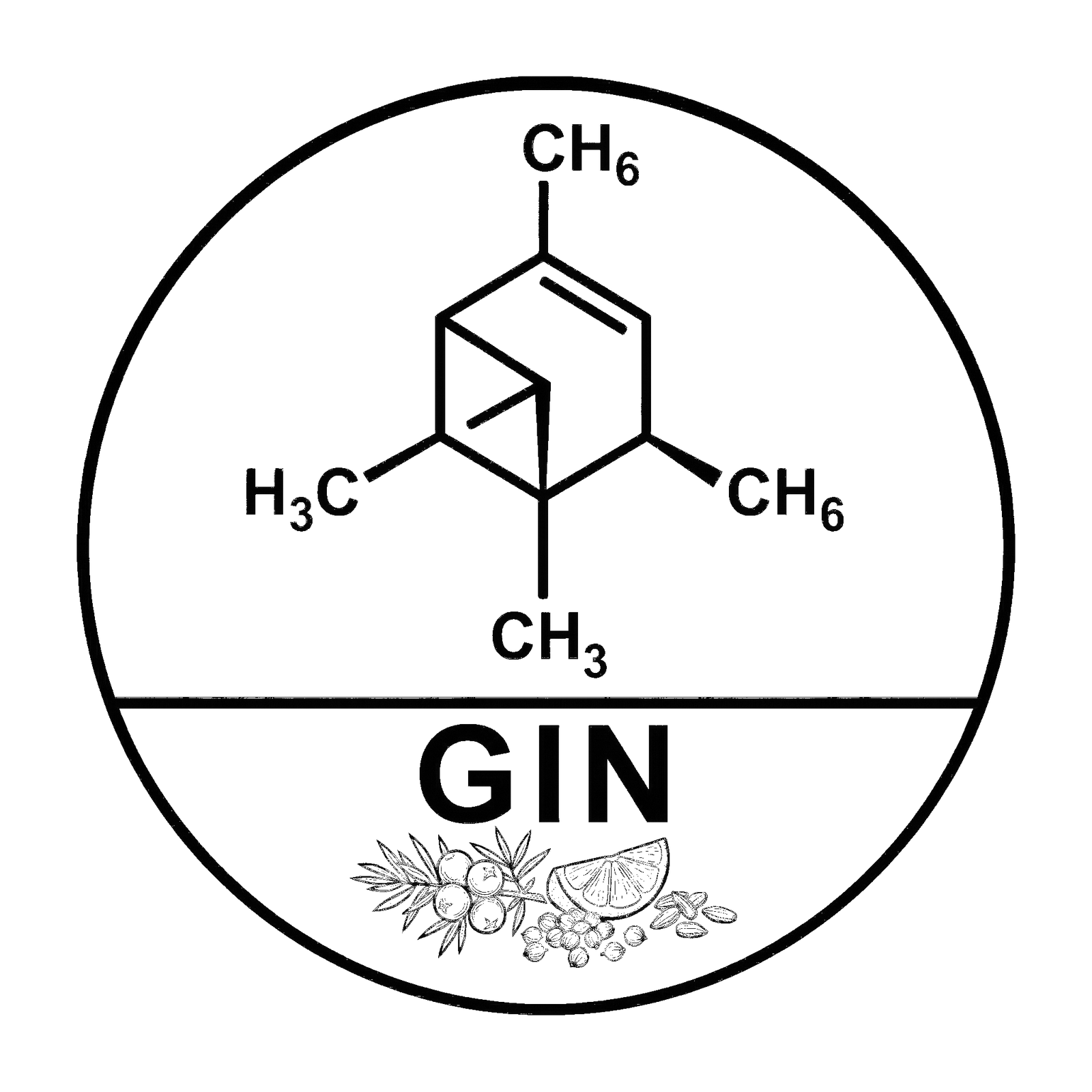 Clip-art design: gin