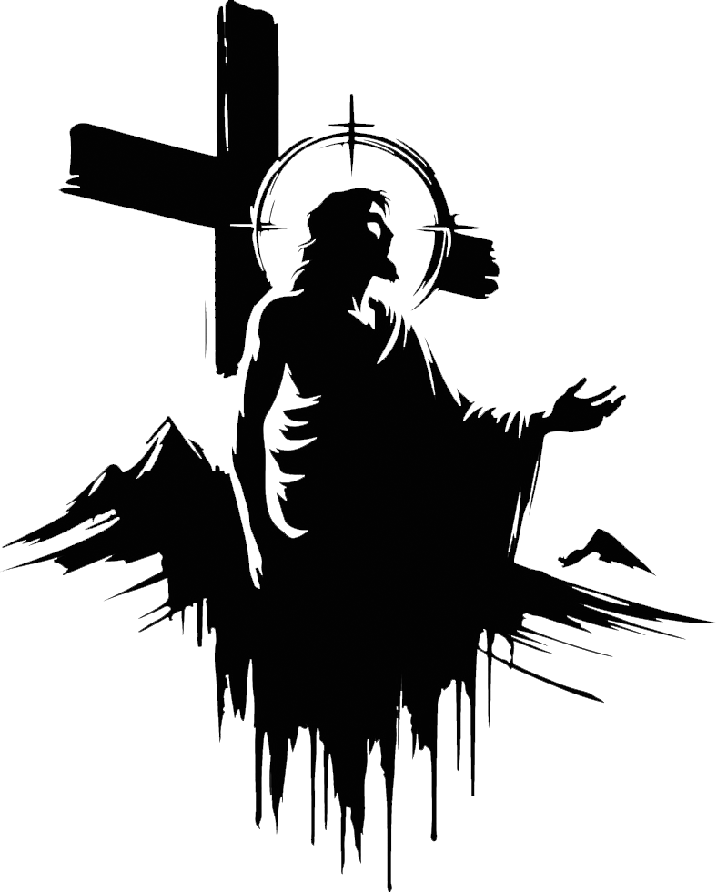 Clip-art design: jesus-cross JPT-OD-F2-UV CB-SS-LTR-WD-CRK-NPR-LTHR DE