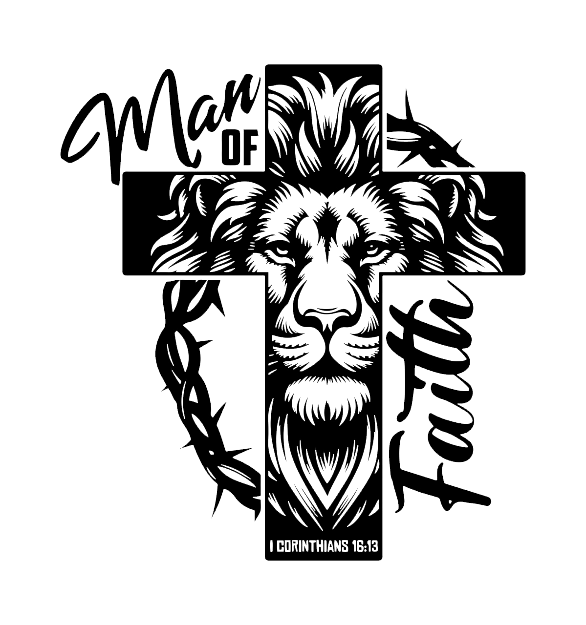 Clip-art design: man-of-faith JPT-OD-F2-UV CB-SS-LTR-WD-CRK-NPR-LTHR DE