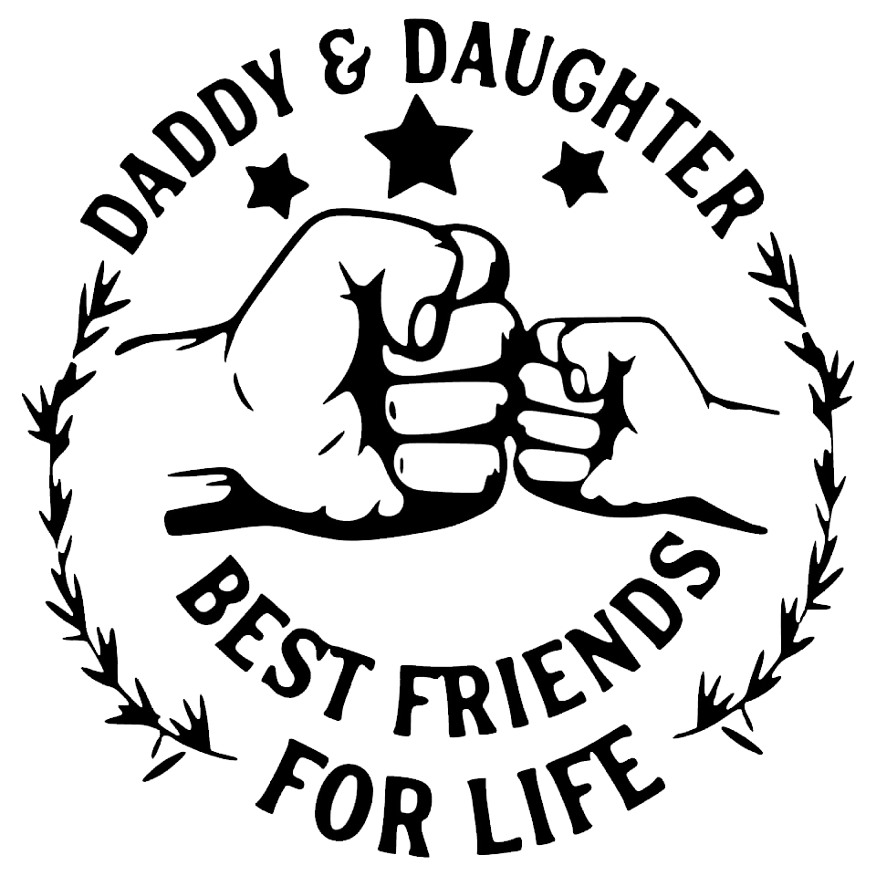 Clip-art design: dad-daughter JPT-OD-F2-UV GR DE-LTE
