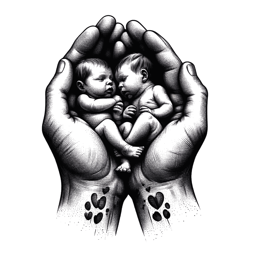 Clip-art design: twobabiesinhand XX CB-SS-LTR-WD-CRK-LTHR DE