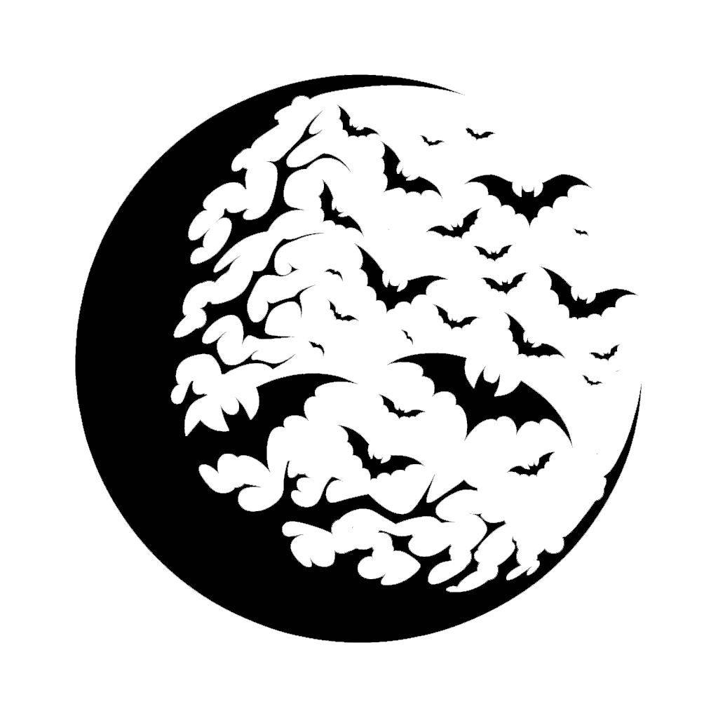 Clip-art design: moon-bats JPT-OD-UV GR DE-LTE