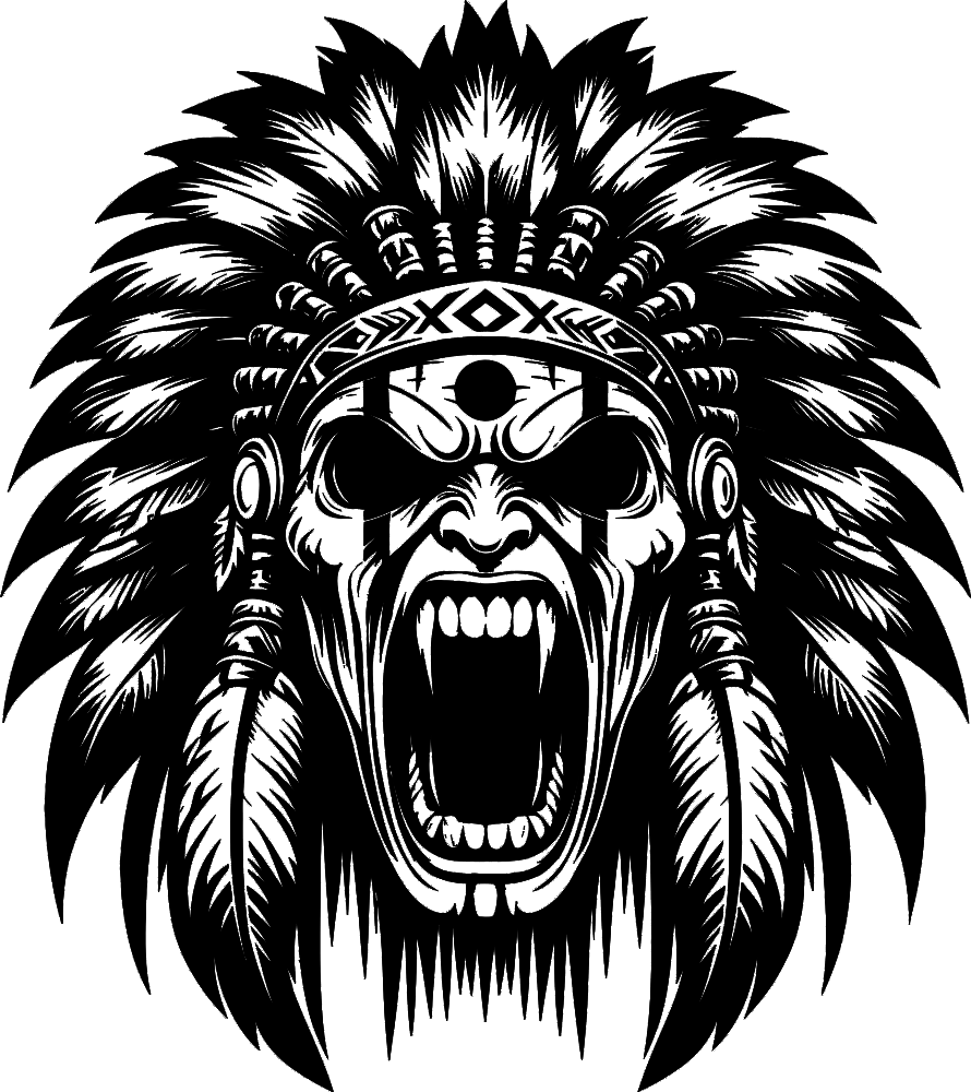 Clip-art design: apache JPT-OD-F2-UV CB-SS-LTR-WD-CRK-LTHR DE