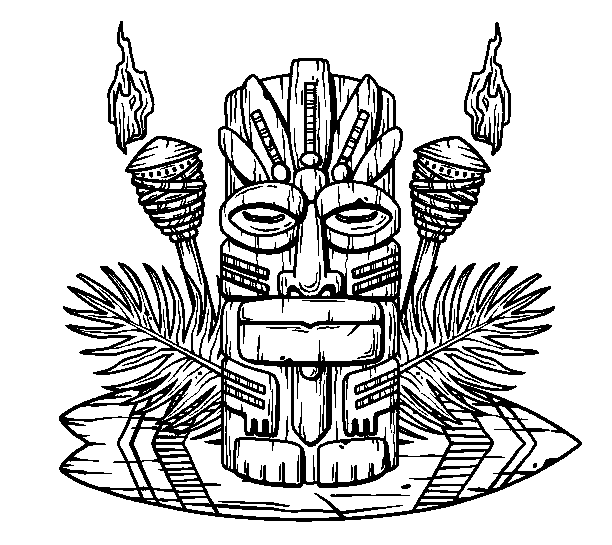 Clip-art design: tiki2 JPT-OD-F2-UV CB-SL-LTR-WD-CRK-NPR-LTHR DE-LTE